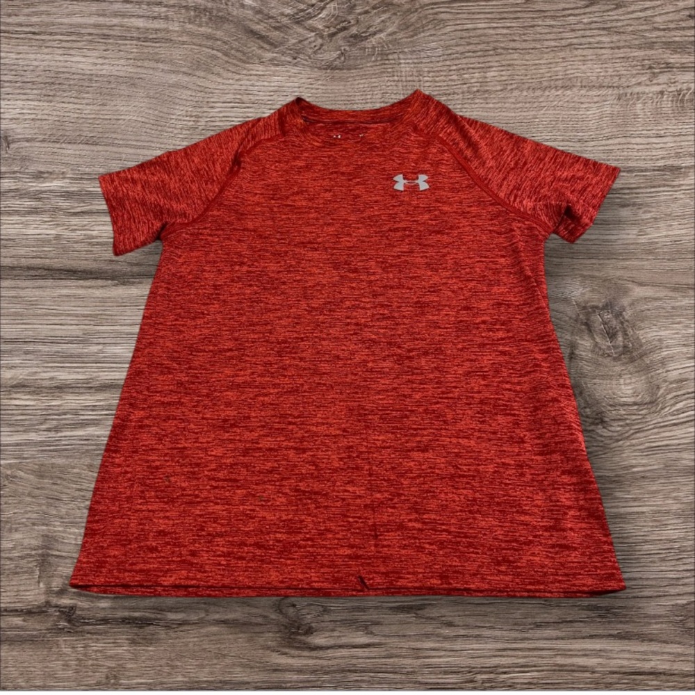 (5) Under Armour Red Athletic T-Shirt for youth